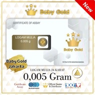 YC098 Rejeki 9393 - New Baby Gold Emas Mini 0 005 Gram Logam Mulia 24