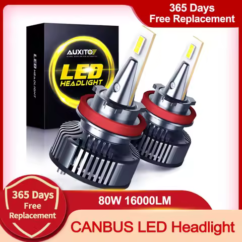 H4 LED H11 H8 9005 9006 HB3 9003 9012 H7 LED Headlight Bulb Canbus Car Lights 16000LM 80W 6500K 12V 