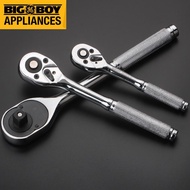 90 tooth 3-piece ratchet wrench, quick reversible release, chrome alloy polished ratchet wrench, 1/4