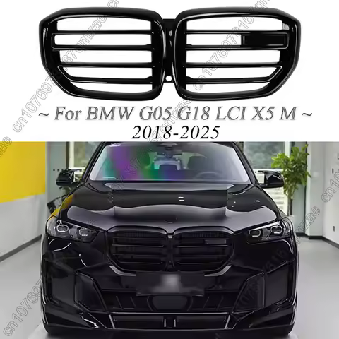 Car Front Kidney Grill Sports X5M Style For BMW X5 G05 G18 LCI M Sports 2018-2023 / 2024-2025 Grille