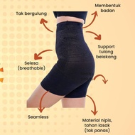 Ele Girdle Razowa Bengkung Seamless Panties Girdle Pants Girdle Slimming Shapewear Corset