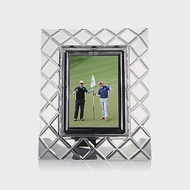 《ROGASKA》歐洲精品水晶 - 縱橫交錯相框 5 x 7 手工水晶相框 商務贈禮最佳首選