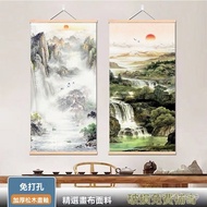 Light Luxury Entrance Decorative Painting Atmospheric Landscape Scroll Corridor Aisle Living Room Po