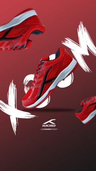 SEPATU BADMINTON BULUTANGKIS HUNDRED XOOM