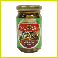 ◶ ♆ ✽ ┳ Doña Elena Spanish Sardines in Mild Spicy Olive Oil 228g