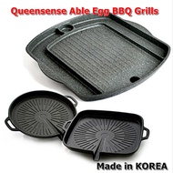 Queensense Able Egg BBQ Grill Pan /Gas stove Induction Grill/ Korean BBQ Meat Pork Cookin Grill Pan