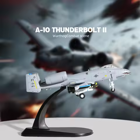 NUOTIE 1/100 A-10 Thunderbolt II (Warthog) VX-23 Pre-Built Diecast Metal Military Attack Aircraft Mo