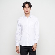 KEMEJA Men's Basic Plain Long Formal Shirt For Office Blazer Suits