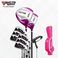 Pgm Victor Ladies Golf Club Set Beginner Graphite Carbon 9 Stick With Bag Golf Club Women Beginner