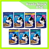 Felix Adult/Kitten/Sensations Wet Cat Pouch 85g (Salmon/Tuna/Sardine/Chicken)