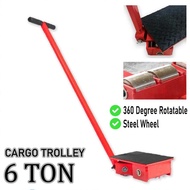 เต่าลากเครื่องจักร 6 ตัน รุ่น CRA6 รุ่นล้อยาง6 TON ย้ายเครื่องจักร รถบรรทุกถัง รถบรรทุก ยกของหนัก รถ