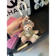 Ready Stock Cute Bear Rose Duffy Bag Pendant Cartoon Plush Doll Bear Keychain Pendant Gift Giving