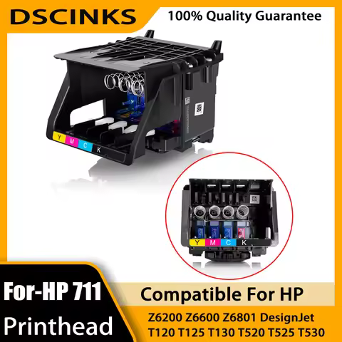 For HP 711 C1Q10A Printhead Replacement For HP DesignJet T530 T525 T520 T130 T125 T120 T100 Large Fo