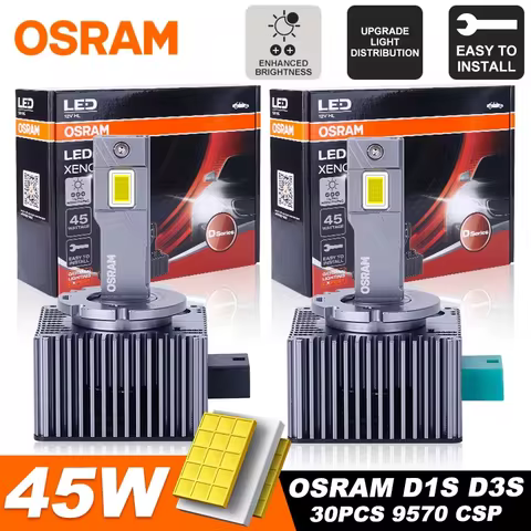 OSRAM D3S D1S LED CANbus D3S D1S HID Xenon Car Headlight Bulb LED Lamps Upgrade Kits lug and Play 45