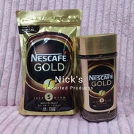 NESCAFE GOLD Instant Coffee Arabica and Robusta 200grams Jar 170grams Refill Pouch