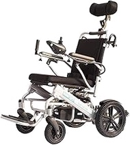 Fashionable Simplicity Electric Wheelchair Scooter With Headrest Foldable And Lightweight Powered Wheelchair Seat Width: 37Cm; Joystick Weight Capacity 100Kg Portable
