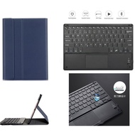 Samsung Galaxy Tab S7/S7 Plus/S8/S8 Plus Wireless Bluetooth 3.0 Keyboard Case with Touchpad,Slim PU Leather Shell Lightweight Stand Cover Case with Detachable Wireless Keyboard