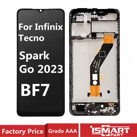 BF7 LCD For Infinix Tecno Spark Go 2023 LCD Display Touch Screen Digitizer Assembly with Frame Repla
