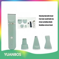 YUANBOS 4 trong 1 vật nuôi điện Clipper USB sạc chó Clipper móng tay Tông đơ mèo và chó chăm sóc tóc