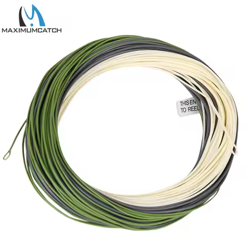 Maximumcatch Real Troutlite Double Taper Fly Fishing Line Floating 90ft 3/4/5/6wt with Two Welded Lo