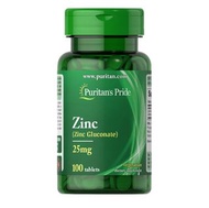 Puritan’s Pride Zinc 25 mg 鋅 100粒 【074312120008】