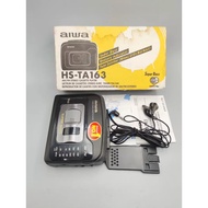 Aiwa TA163 Cassette Walkman Black Classic, with AM/FM Radio, SUPPER BASS, Metal Tape Capability