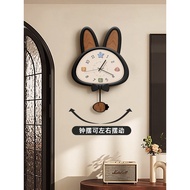 French Retro Living Room Wall Clock Cartoon Cat Clock Wall Hanging Restaurant Background Wall Creati