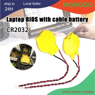 CR2032 Laptop BIOS/CMOS Battery With 2Pin Wire Connector for Motherboard Mainboard CR2032 3V Battery
