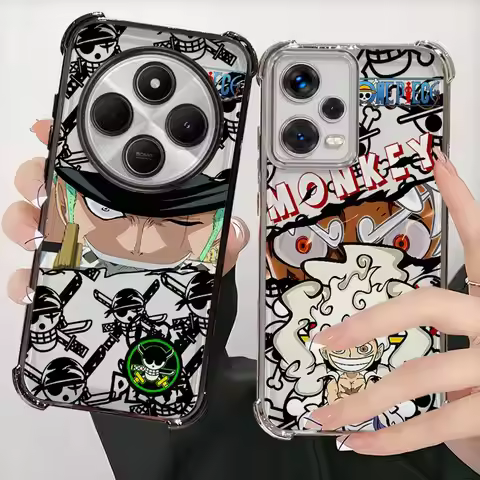 Anime Ones Pieces Clear Cover Case for Xiaomi Redmi K80 Pro 14C K80 5G A5 A3X A3 13C
