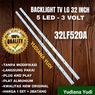 LAMPU BACKLIGHT LED TV LG 32 INCH 32LF520A 5 KANCING - 3 VOLT