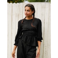 Halsey Asymmetrical Top in Black