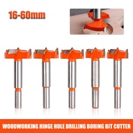 1Pc 16mm-60mm  Woodworking Tools Flat Wing Drill Hole Saw Drills Round Shank Tungsten Carbide Cutte