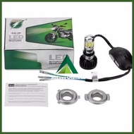 lampu motor led beat fi karbu 6 sisi depan super terang 35w putih - rtd/evos