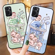 Teenage style milk tea phone case for oppo a76