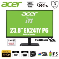 Acer 23.8" EK241Y G 120Hz, P6 144Hz / 24.5" EK251Y G 120Hz, EK251Q P6 144Hz IPS Monitor (HDMI/VGA)