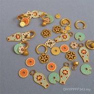 Meaning Earrings Original Gold-Plated New Chinese Simple Retro Detachable Earrings National Trendy H