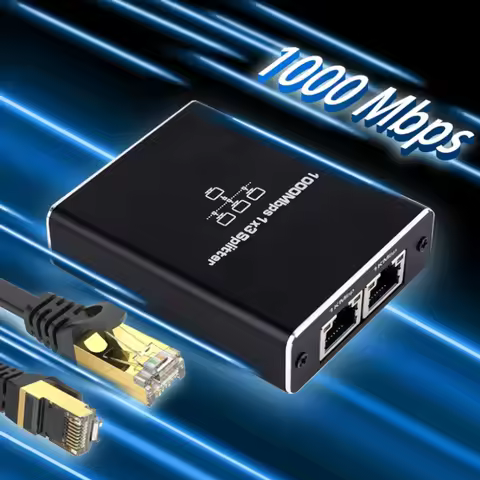 RJ45 Splitter 1 in 2/3/4 Out Network 1000Mbps RJ45 Adapter Gigabit Converter Internet Ethernet 8P8C 