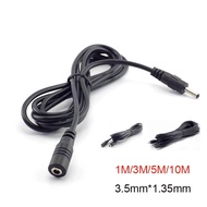 1/1.5/3/5/10M DC Male Female Extension Cord 3.5x1.35mm AV Video Camera Adapter Connector .AMY