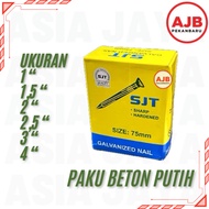 (/KTK) WHITE CONCRETE NAILS SJT WALL NAILS