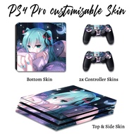 PS4 Pro Customisable Skin for Controller and Playstation