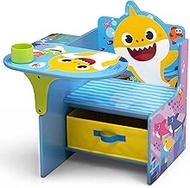 Delta Children Baby Shark Chair Desk with Storage Bin - Ideal for Arts &amp; Crafts, Snack Time, Homeschooling, Homework &amp; More by