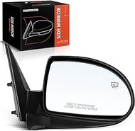 A-Premium Passenger Side Power Door Mirror - Compatible with Hyundai Elantra 2007 2008 2009 2010 - Heated Manual Folding Black Outside Rear View Mirror w/Turn Signal and Blind Spot Detection