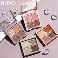 NOVO Four-color Eye Shadow Ins Super Fire Net Red Same Style Multi-color Pearlescent Matte Eye Shado