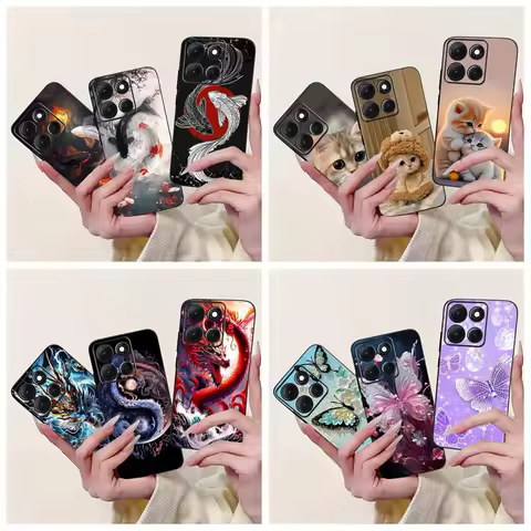 For Motorola Moto G86 G56 5G Case Lovely Cat Butterfly Dragon Animals Soft Silicone Matte Cover For 