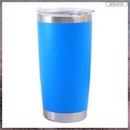 [L E U R] 20oz Stainless Steel Car Cup Lid Beer Insulated Mug Large Capacity Ice Cup