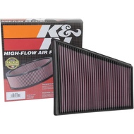 K&N Engine Air Filter: Increase Power & Acceleration, Washable, Premium, Replacement Car Air Filter: