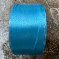 Satin Ribbon biru TomiTOSCA 4 cm 25 yards 23 meters instant delivery to Jogja area