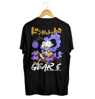 Infinide Bandung T-Shirt Original Anime Luffy GEARFIVE Cotton Combed 24s Kaos Distro Anime Terbaru  