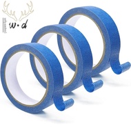 【wiiyaadss1.sg】3Rolls Blue Painters Tape Safe Wall Painting, Edge Finishing-1 Inch X 22 Yards Blue