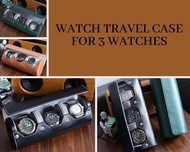 Travel watch box organizer watches case jewelry box 3 slots 手錶收納盒#手錶盒香港##首飾收納盒